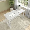 Plank+Beam Solid Wood Writing Desk, Simple Desk for Bedroom, Home Office Study Desk, 47.25" - 4 of 4