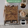 Shoe Cabinet with 2 Flip Drawers,, Freestanding Shoe Storage Cabinet for Front Door Entrance, Holds Up to 24 Pairs of Shoes, Dry and Wet Separation, - 4 of 4