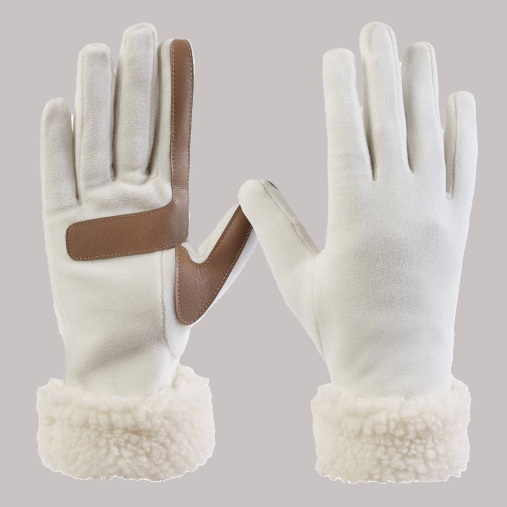 Isotoner Recycled Fleece Glove with Berber Cuff