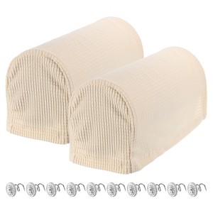 Unique Bargains Stretchy Anti-Slip Sofa Couch Armchair Covers with Pins 2 Pcs - 1 of 4