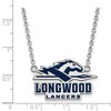 Black Bow Jewelry Sterling Silver Longwood Lancers NCAA Necklace 18 Inch - 2 of 4