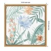 Amanti Art Tropical Palm Welcome I by Annie Warren Canvas Wall Art Print Framed 16 x 16-in. - 4 of 4