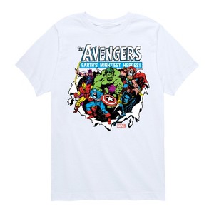 Boys' - Marvel - Avengers Paper Rip Short Sleeve Graphic T-Shirt - 1 of 4