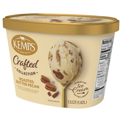 Kemps Crafted Collection Roasted Butter Pecan Ice Cream - 1.5qt