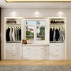 Aheaplus Freestanding 24" Closet System with 3 Wood Drawers - 2 of 4