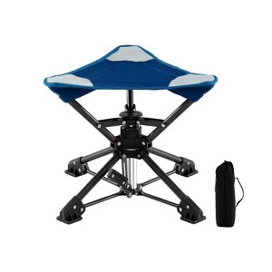 Gymax 1PC Foldable Lightweight 360 Degree Swivel Camping Stool w
