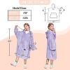 Catalonia Oversized Blanket Hoodie Sweatshirt for Teen Girl Boy, Fleece Blanket Wearable Pullover with Large Front Pocket, Teen Boys Girls Cozy Gift - 2 of 4