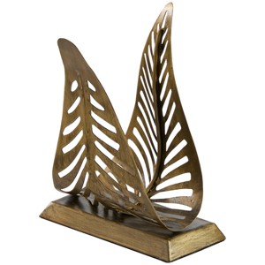 Park Designs Antique Brass Leaf Napkin Holder - 1 of 3