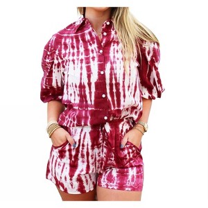 Women's Puff Sleeve Button Up - STARKx - 1 of 3