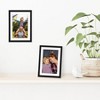 Americanflat 5x7 Picture Frame with Shatter-Resistant Glass - Set of 2 - Use as 4x6 Frame with Mat or 5x7 Without Mat - Streamline Collection - Black - 4 of 4