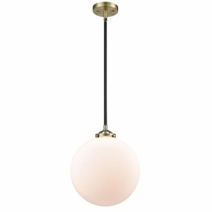 Beacon - 1 Light Stem Hung Mini Pendant In Industrial Style-13.38 Inches Tall and 12 Inches Wide - 1 of 1