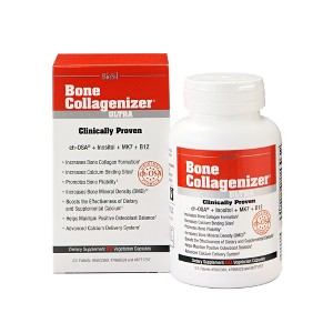 Biosil Bone Collagenizer Ultra - 60 Original Capsules - with Patented ch-OSA Complex + Choline, Inositol, MK7 & Vitamin B12 - GMO Free - 30-Day Supply - 1 of 4