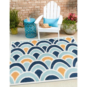 Unique Loom    Belize Outdoor Dangriga Area Rug - 1 of 4