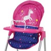 Unicorn Doll Highchair - Kids Pretend Play Highchair fits dolls 21" 3+ - 4 of 4