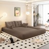 ORRD 3-in-1 Foldable Dog Bed & Human Sofa, 78.7" Multi-Functional Foam Sleeper, Convertible Floor Couch for Living Room, Guest Bed, Playroom, Beige - 2 of 4