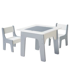 Kids Activity Table and 2 Chairs Set – Multi-Play or Classic Style for Toddlers - 1 of 4