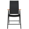 vidaXL 3 Piece Patio Dining Set Black - 4 of 4