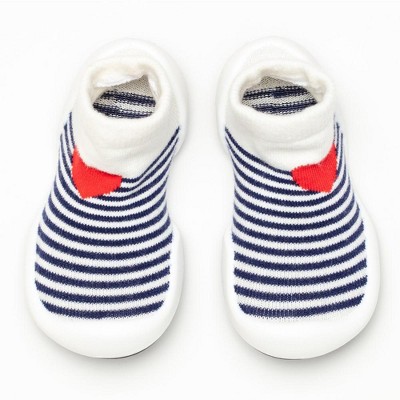 Komuello Toddler Girl First Walk Sock Shoes Heartbreaker