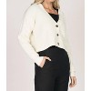 Women's Long Sleeve Waffle Knit Button-up Cardigan - M.RENA - 2 of 3