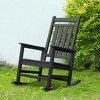 KTMBDW Oversized Patio Rocking Chair with Wood-Texture, Outdoor Rocking Chairs Porch Rocker for Adults - 2 of 4