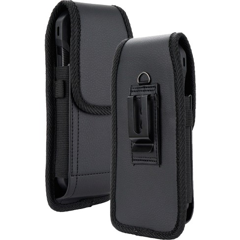 Nakedcellphone Vegan Leather Case Pouch With Clip And Belt Harness