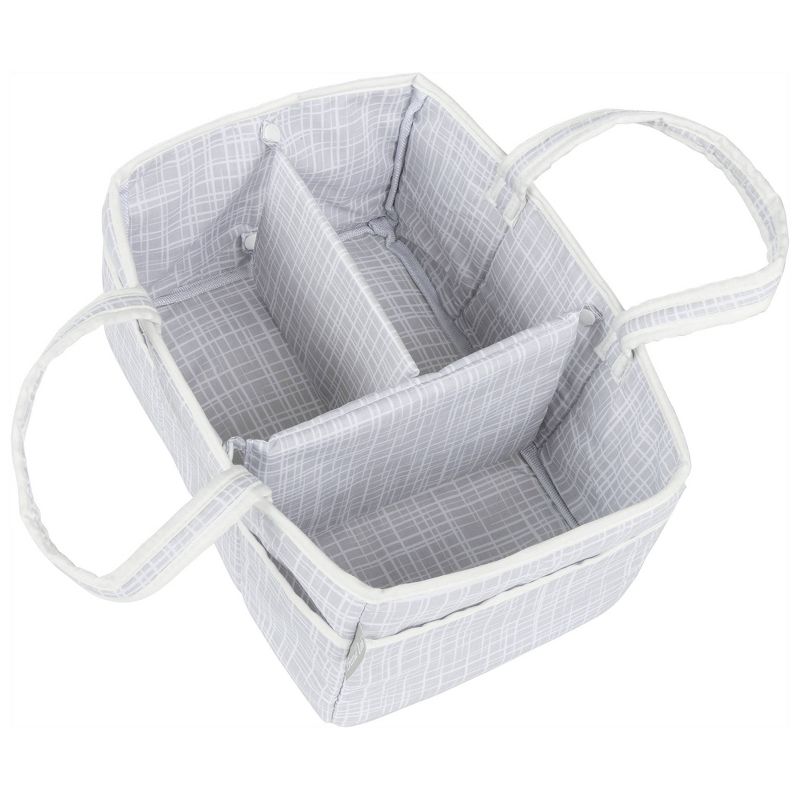 Trend Lab Criss Cross Diaper Storage Container - Gray, 5 of 14