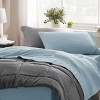Twin Sheets Set - 3 Pieces Soft Twin Bed Sheets - Breathable & Cooling - Hotel Luxury - Easy Care Polyester Microfiber Bedding for Women, Men, Sky Blu - 3 of 4