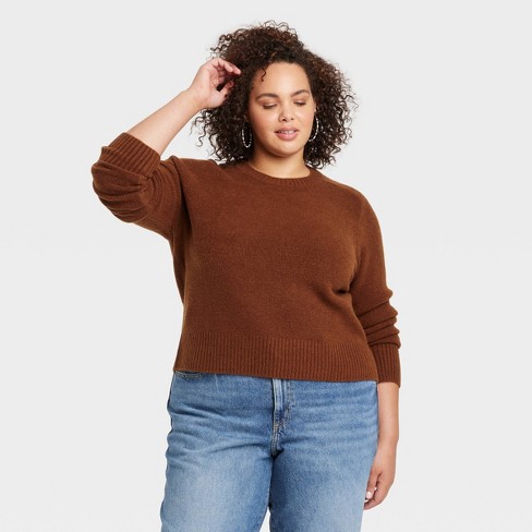 Women's Crew Neck Cashmere-like Pullover Sweater - Universal Thread™ :  Target