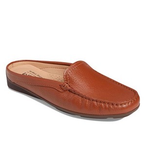 Marc Joseph New York | Womens Leather Slip On Briarwood Venetian Mule Loafer - 1 of 4