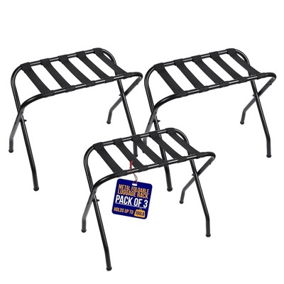 LifeMaster Metal Foldable Luggage Racks for Bedroom