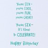 Carlton Cards Kids' 'Celebrate in Style' 6th Birthday Card - 3 of 3