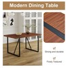 NicBex Modern Rectangular Dining Table for 4-6 Person with Metal Legs, Kitchen Table with Thick Tabletop, Dining Table for Kitchen, Bedroom - 2 of 4