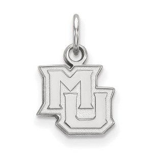 Black Bow Jewelry 14k White Gold Marquette Golden Eagles NCAA Extra Small Pendant - 1 of 3