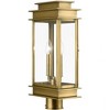 Livex Lighting Princeton 2 - Light Post Light in  Antique Brass/Polished Chrome Stainless Steel - 2 of 4