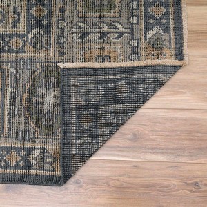 Hauteloom Huntspill Wool Living Room, Bedroom Area Rug - Traditional - Black, Charcoal, Medium Gray - 6' x 9' - 1 of 4