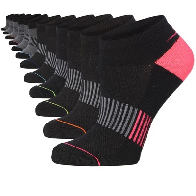 Tipi Toe Women's 12-Pack Cushioned Comfort Breathable Low Cut Arch Support Sports Socks For Women