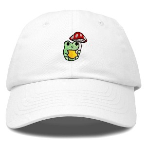 Dalix Mushroom Frog Unicorn Embroidered Cotton Dad Hat Baseball Cap Adjustable Mens Womens - 1 of 4