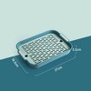 coucheta Rabbit Litter Box with Grate, 10.5 x 7.2 Inch Guinea Pig Litter Pan Anti-turnover Pet Toilet Potty Trainer Corner Guinea Pig - 3 of 4