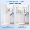 14,000 BTU Portable Air Conditioner,Drain-Free, Ultra-Quiet,Cooling for Rooms Up to 750 sq.ft, Dehumidifier & Fan Modes for Bedroom/Indoor Use,White - 2 of 4