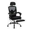 Grungis Office Chair with  Lumbar Support Pillow and Padded Armrests,Ergonomic Computer Chair with Retractable Footrest for Adult,Student - 2 of 4