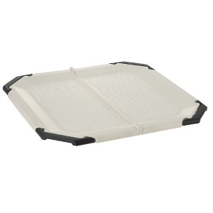 PAW TRAX Potty Pad Holder in Light Beige & Black, Potty Training Tray- Dogs - 1 of 4