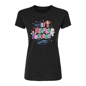 Women's - Rudolph - All Misfits Welcome Fitted Graphic T-Shirt - 1 of 3