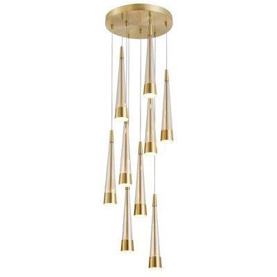Artcraft Lighting Sunnyvale 9 - Light Pendant in  Brass