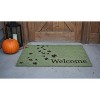 HomeRoots 17" X 29" Brown And Green Fall Leaves Welcome Outdoor Coir Door Mat - 2 of 4