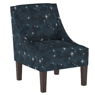 Swoop Armchair Starlit Blue - Skyline Furniture