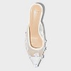 Women's Delilah Mesh Floral Mule Heels - A New Day™ White - 3 of 4