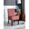 29.5"2Piece Armless Button Tufted Pattern Accent Chair - 4 of 4