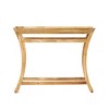 Rustic Handcrafted Butler Console Table with Mango Wood Tray Top - 2 of 4
