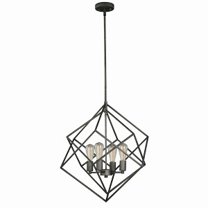 Vaxcel Rad 4 - Light Pendant in  Warm Pewter - 1 of 4