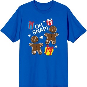 Christmas Oh Snap Adult Crew Neck Short Sleeve Tee - 1 of 2